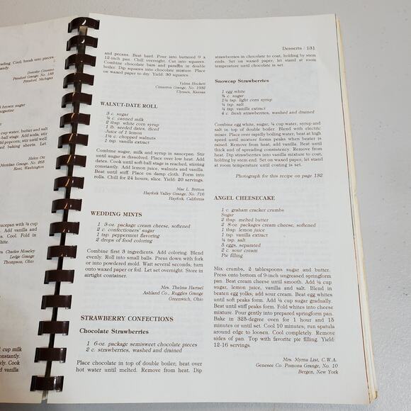 Vintage National Grange Family Cookbook from Kitchens of Rural America 1979 Book - Picture 11 of 16